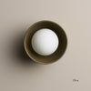Ceramic Wall Bowl Sconce Light