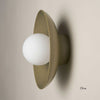 Ceramic Wall Dish Sconce Light
