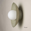 Ceramic Wall Dish Sconce Light