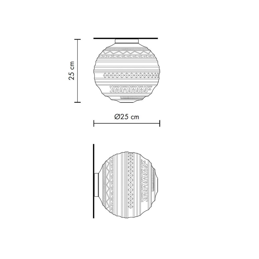 Braille Ceiling/Wall Light