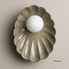 Ceramic Wall Oyster Sconce Light