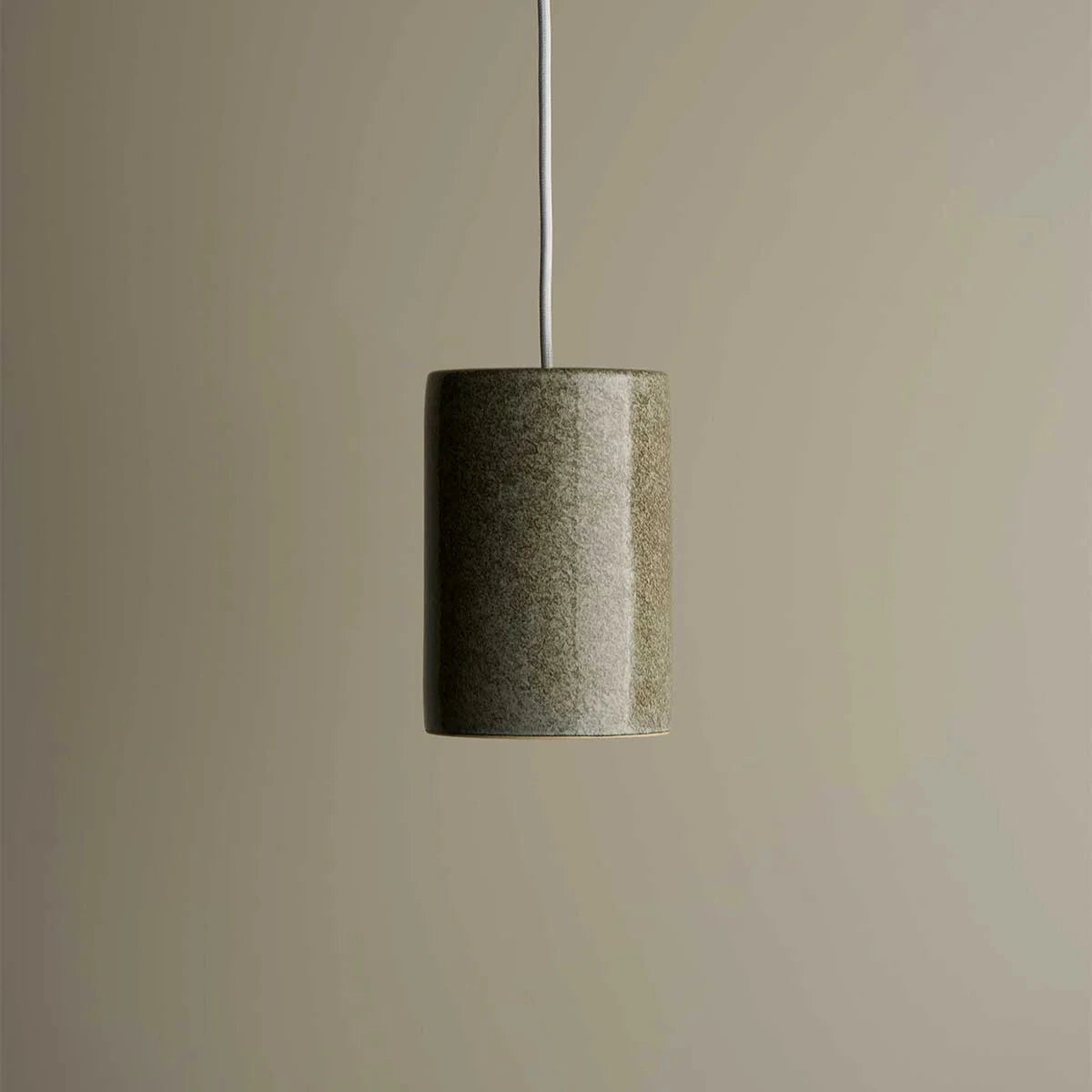 Ceramic Cylinder Pendant Light Small