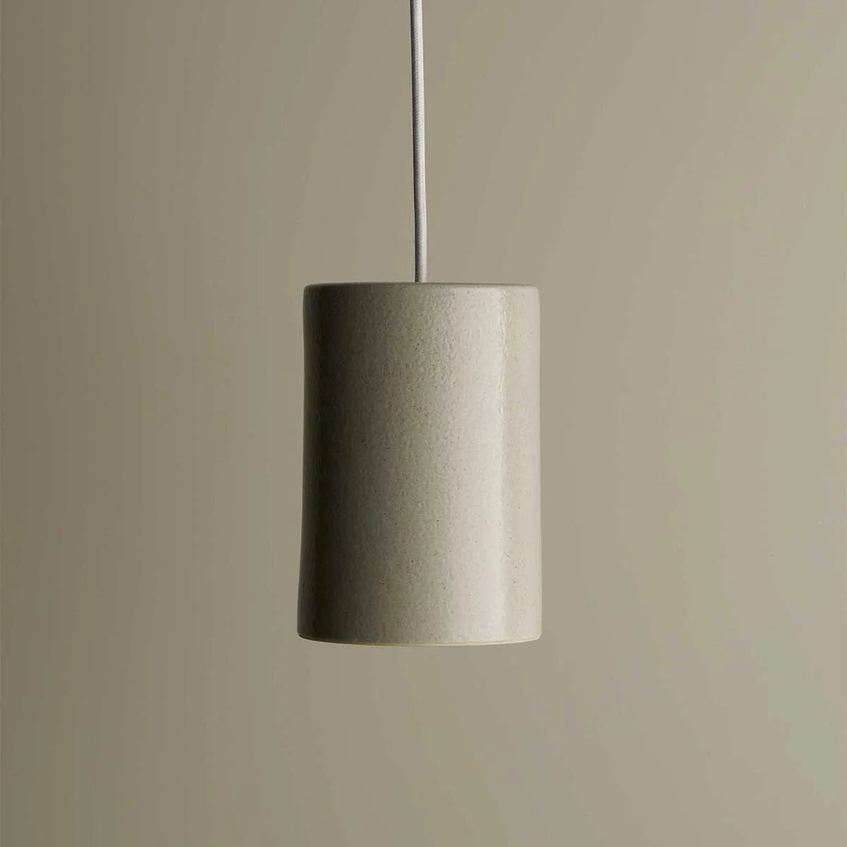 Ceramic Pendant Cylinder Light Large