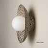 Ceramic Wall Dish Sconce Light