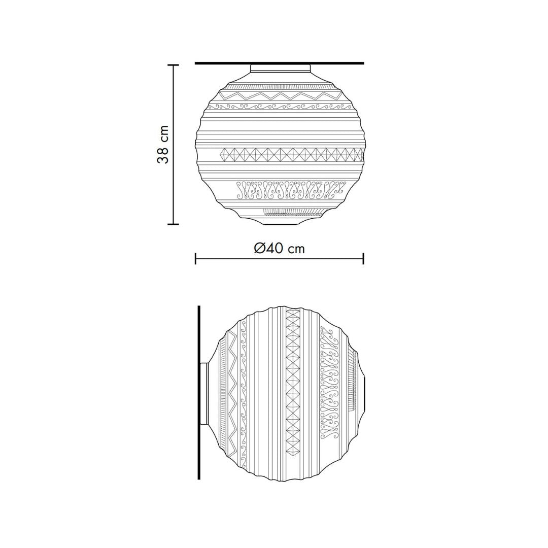 Braille Ceiling/Wall Light