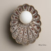 Ceramic Wall Oyster Sconce Light