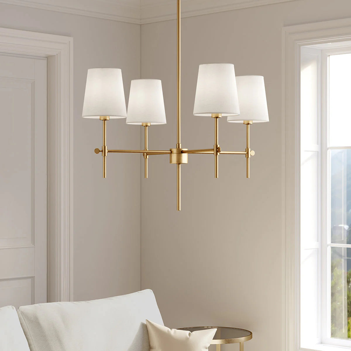 Baker 4 Light Chandelier