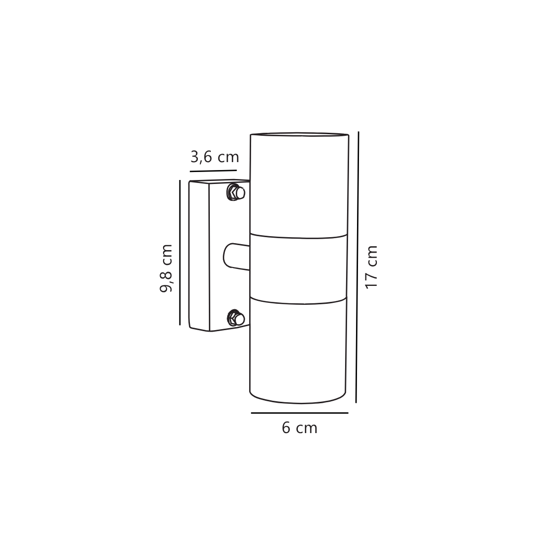 Tin Double Wall Light
