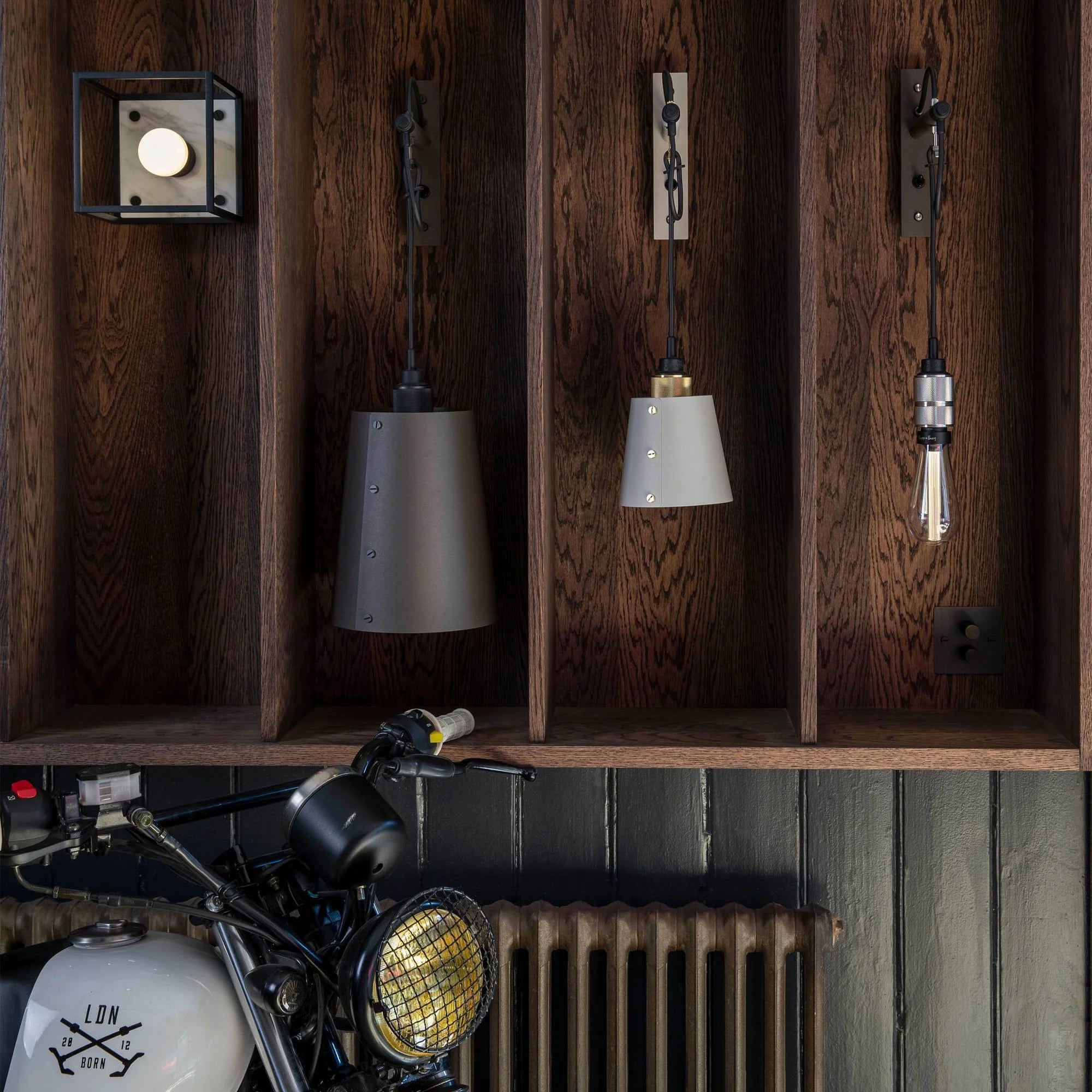 Hooked Wall Light with Shade