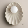 Ceramic Wall Oyster Sconce Light