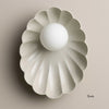 Ceramic Wall Oyster Sconce Light