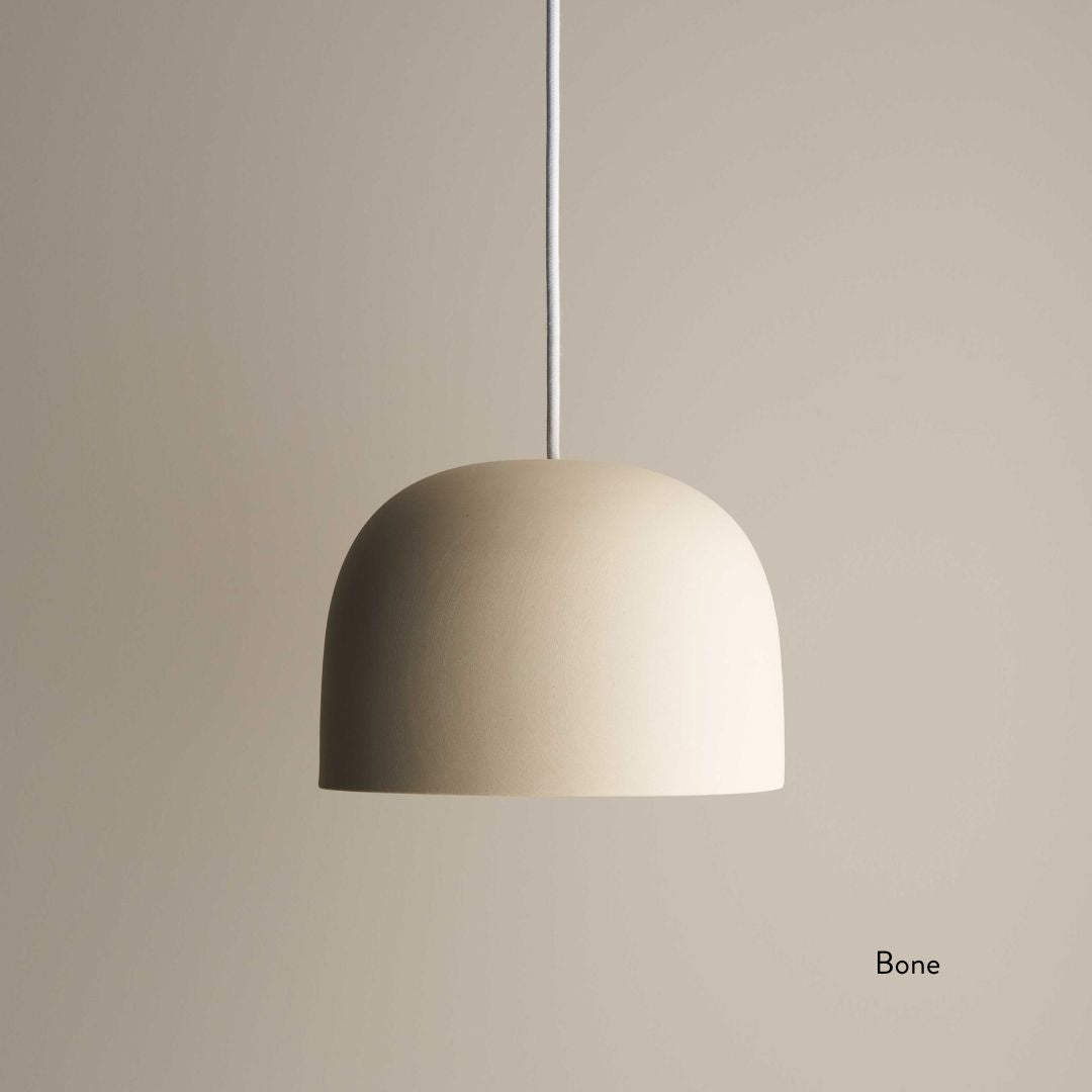 Ceramic Pendant Bell Light Small