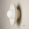 Ceramic Wall Dish Sconce Light