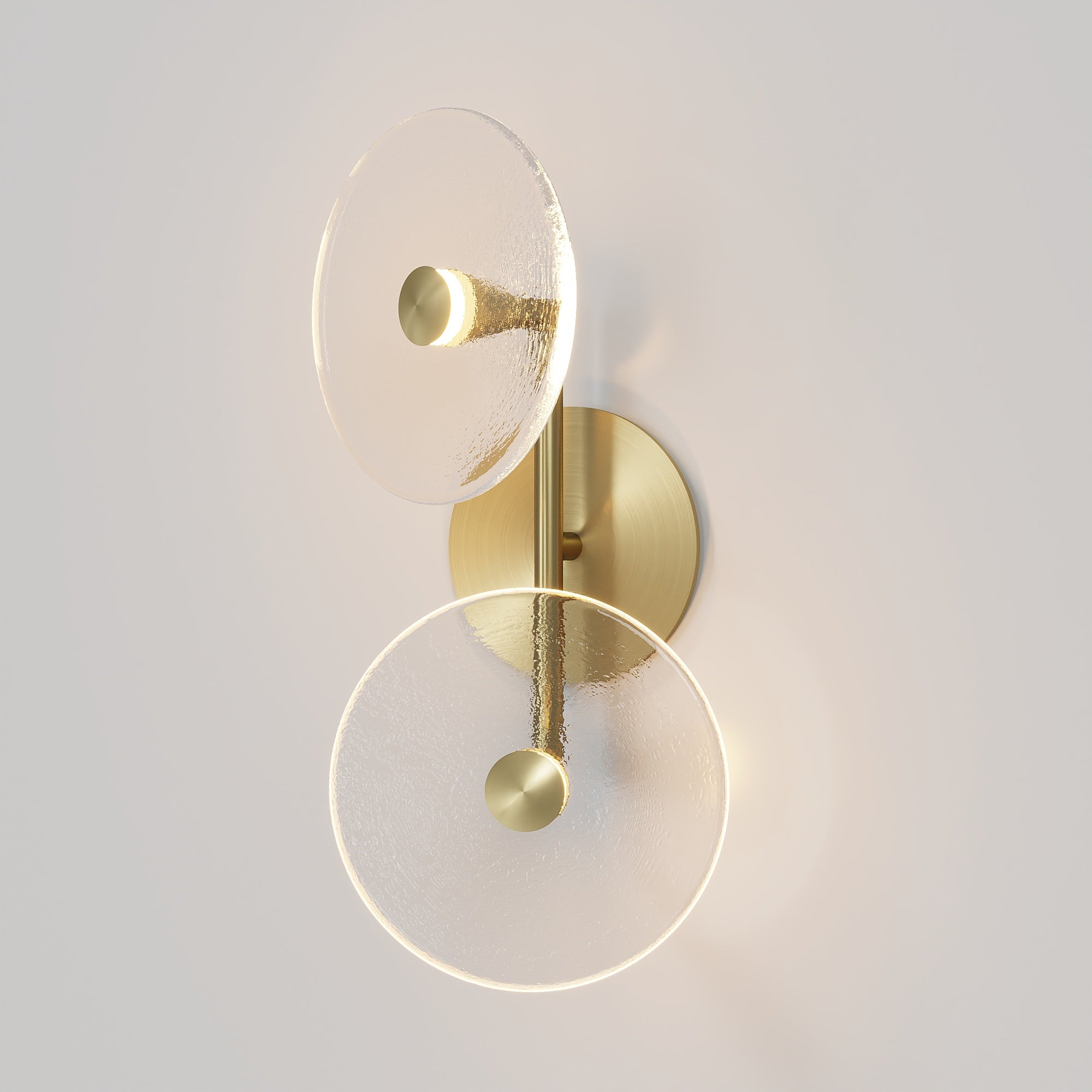 Coral Duo Rod Wall Light - (Off-Centered)