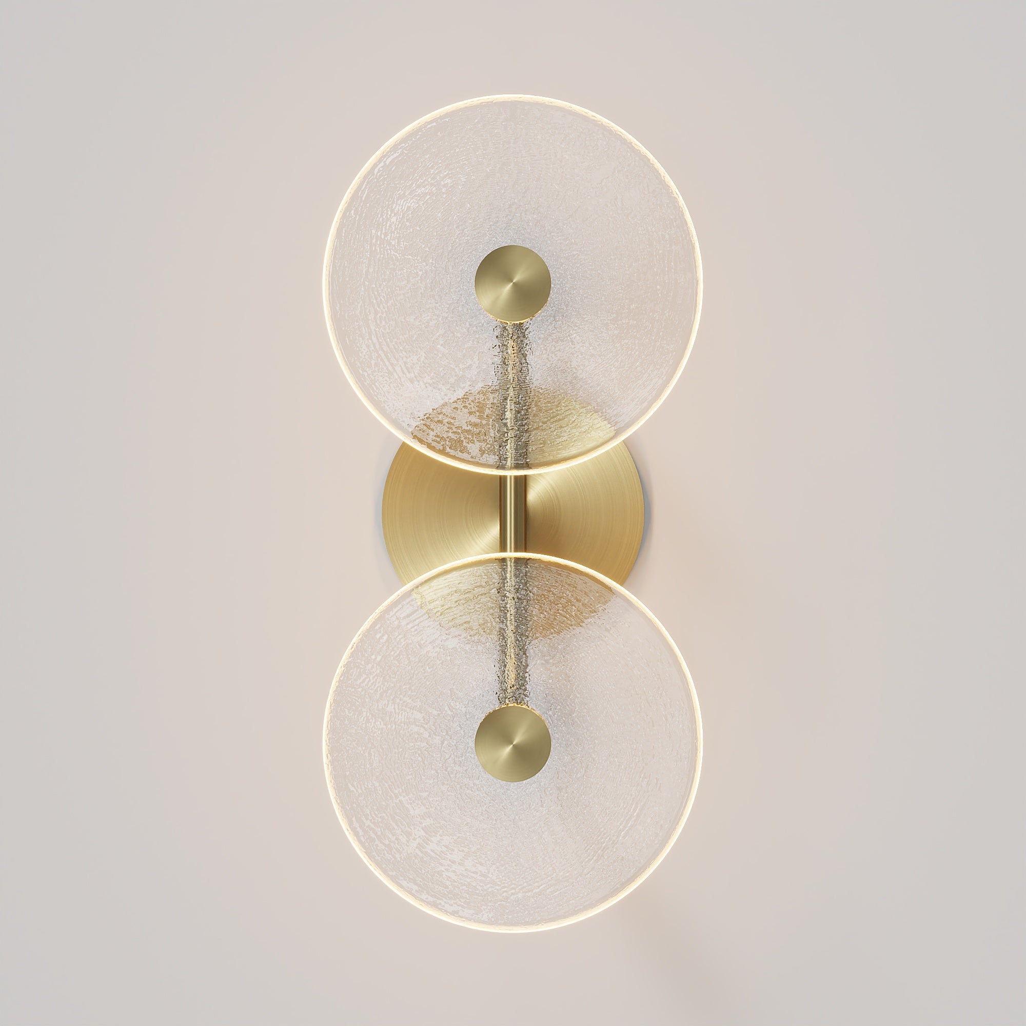 Coral Duo Rod Wall Light - (Centered)