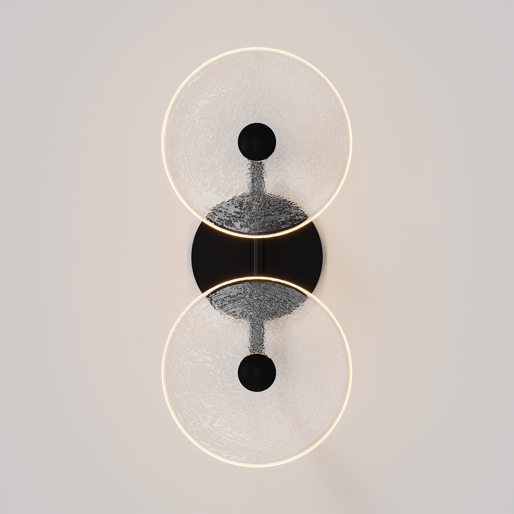 Coral Duo Rod Wall Light - (Centered)