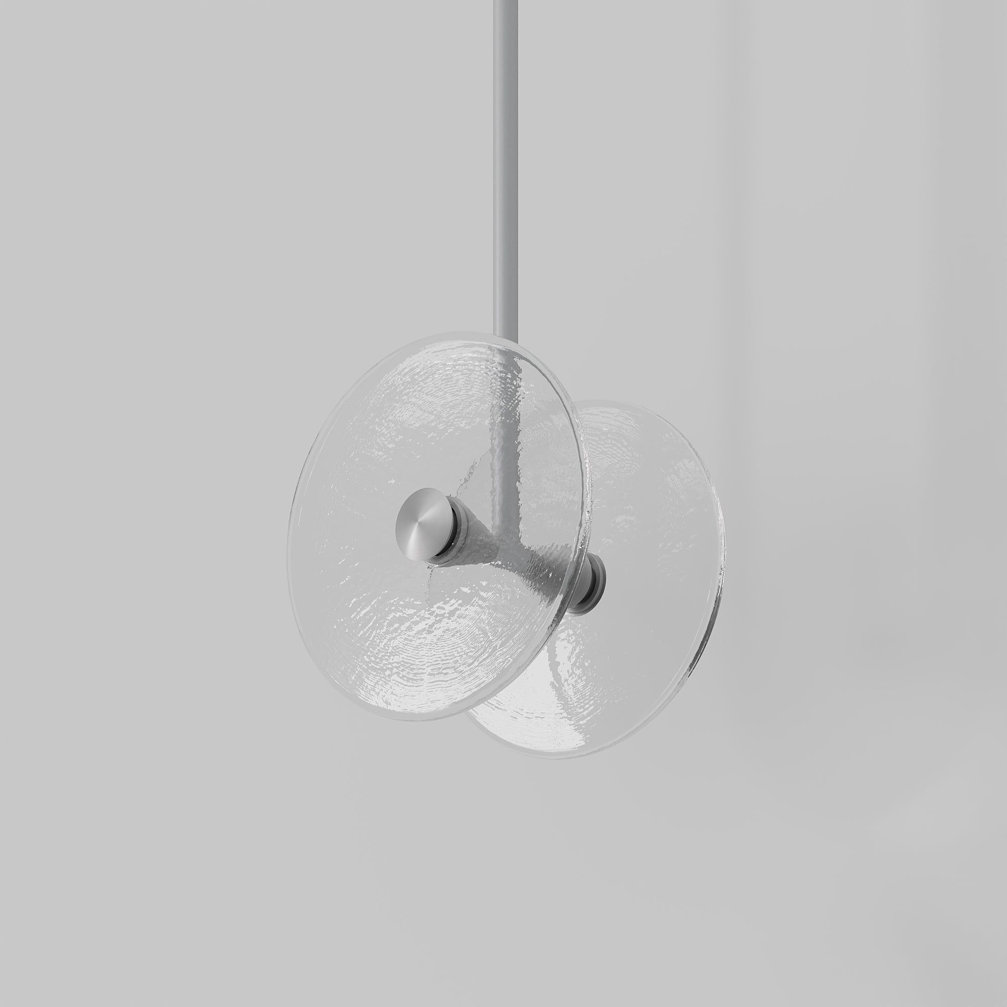 Coral Duo Rod Pendant - Clear