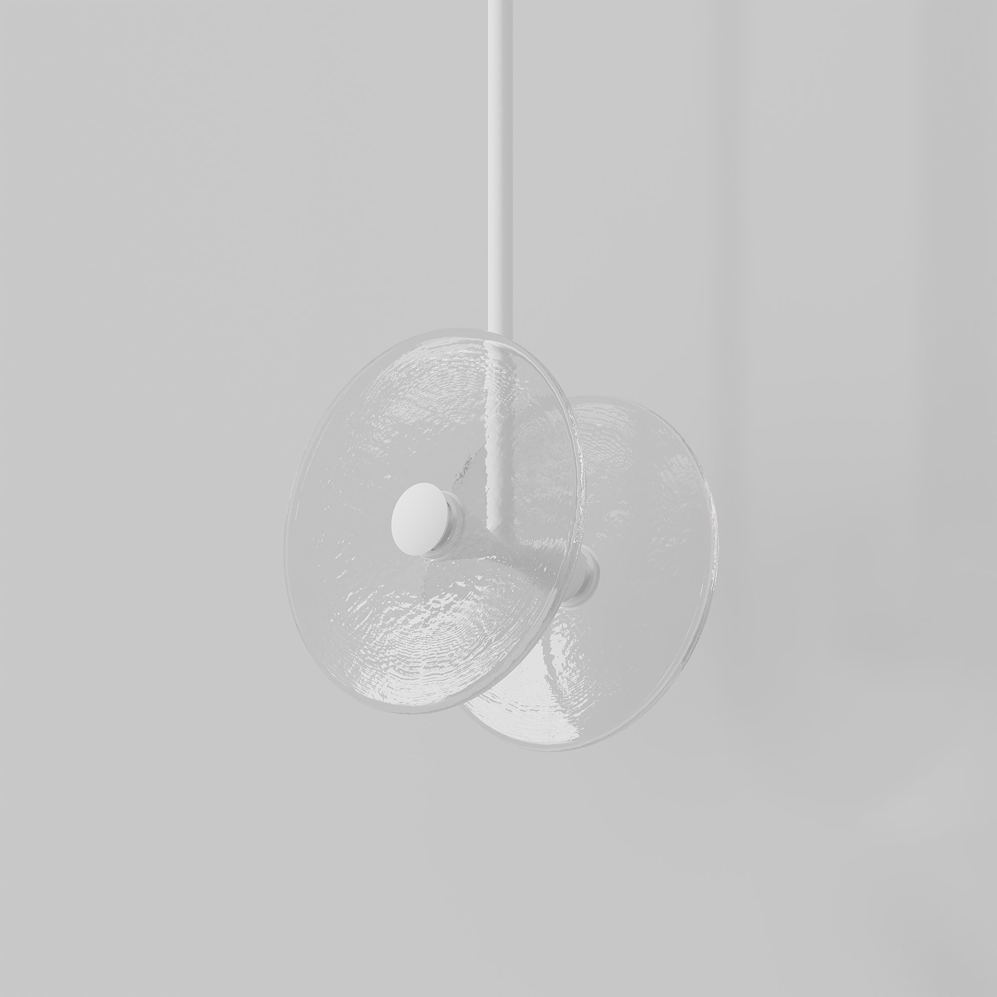 Coral Duo Rod Pendant - Clear