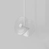 Coral Duo Rod Pendant - Clear