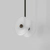 Coral Duo Rod Pendant - Frosted