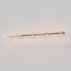 Coral Linear Bar Pendant - Clear Glass