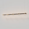 Coral Linear Bar Pendant - Clear Glass