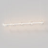 Coral Linear Bar Pendant - Clear Glass