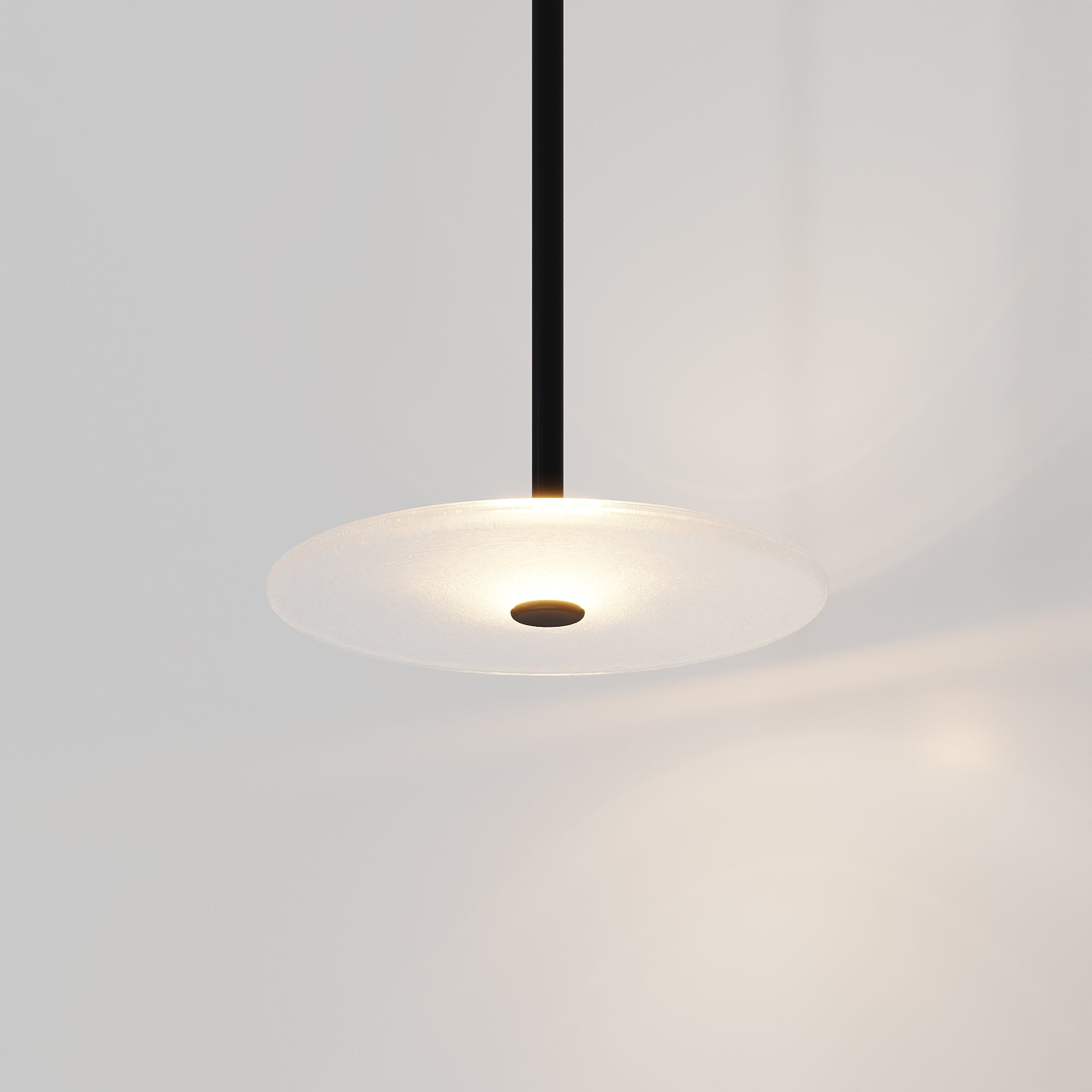 Coral Single Pendant - Frosted Glass