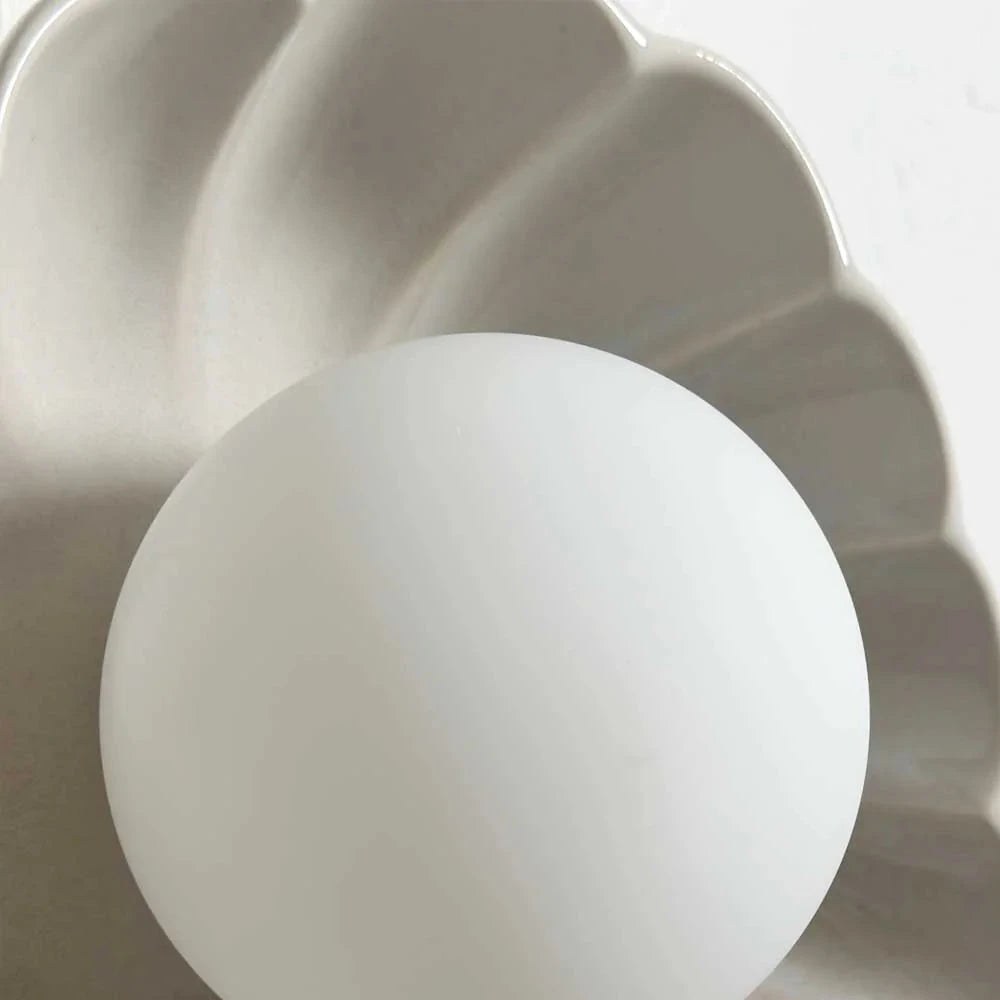 Ceramic Wall Oyster Sconce Light