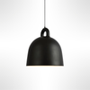 Black Enzo pendant lamp on a white background