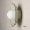 Ceramic Wall Dish Sconce Light
