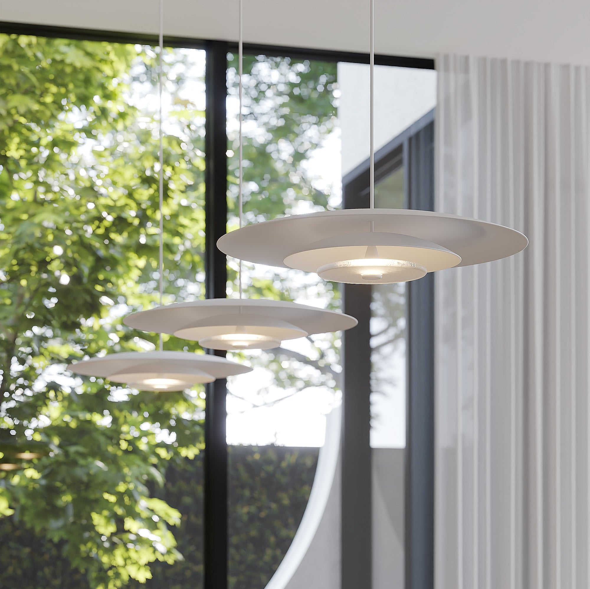 Coral Duo Dome (450mm) - Pendant Light