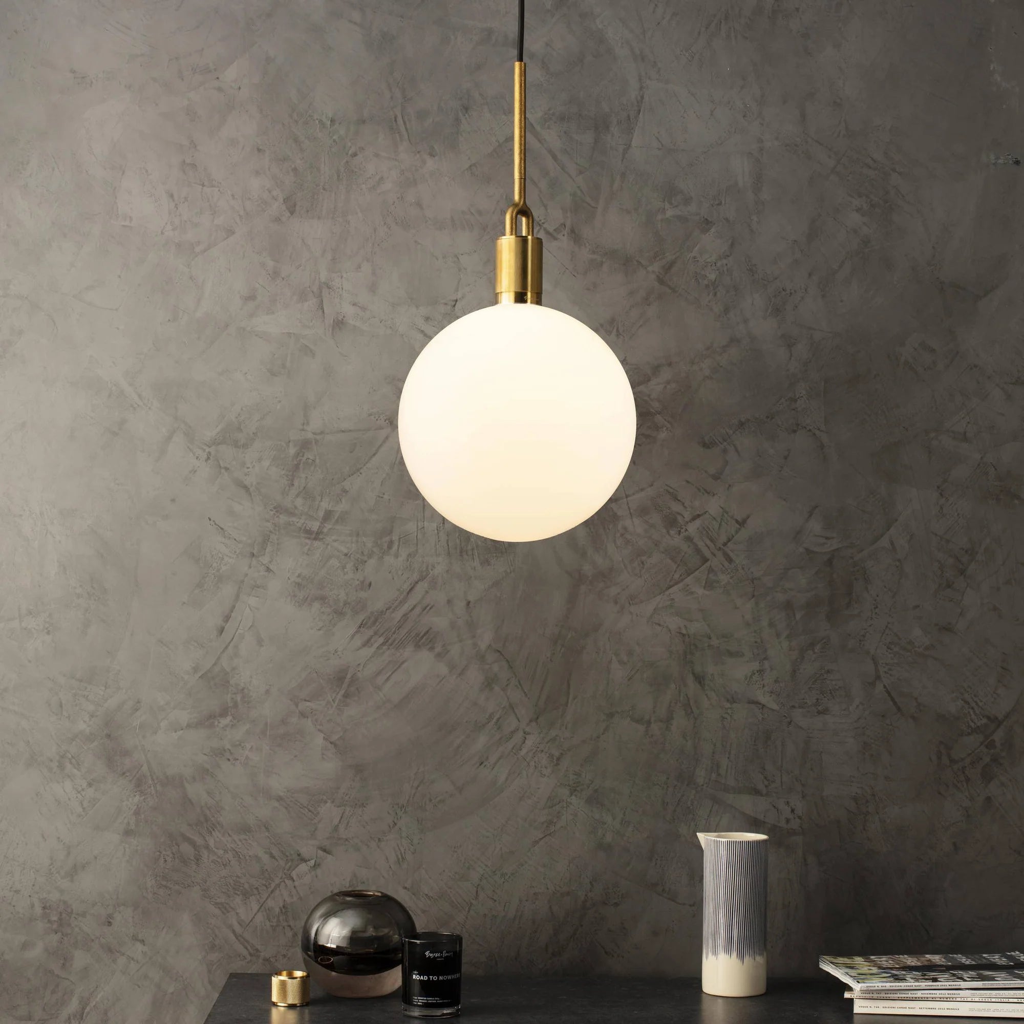 Forked Globe Pendant