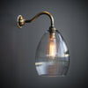 Jules Fine Ribbed Clear Glass Wall Light