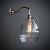 Jules Fine Ribbed Clear Glass Wall Light