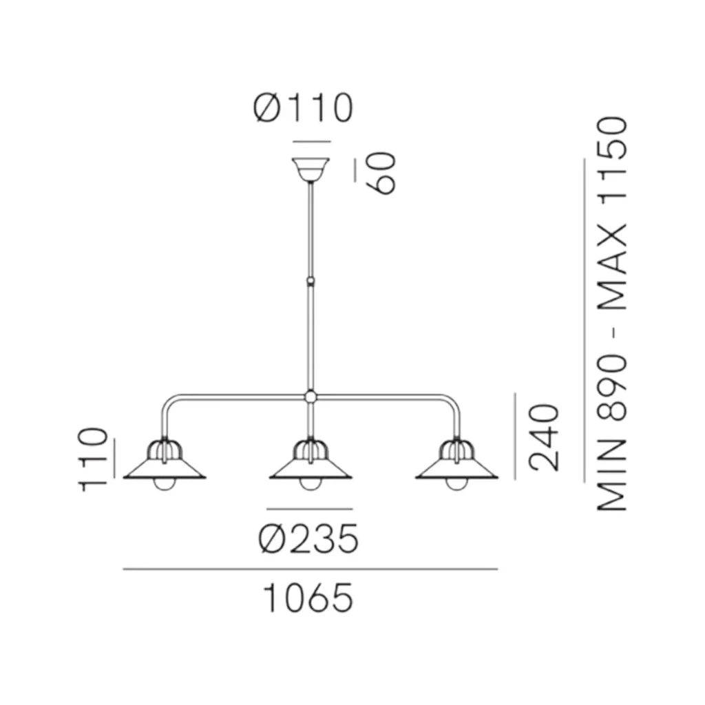 Cascina Suspension Pendant