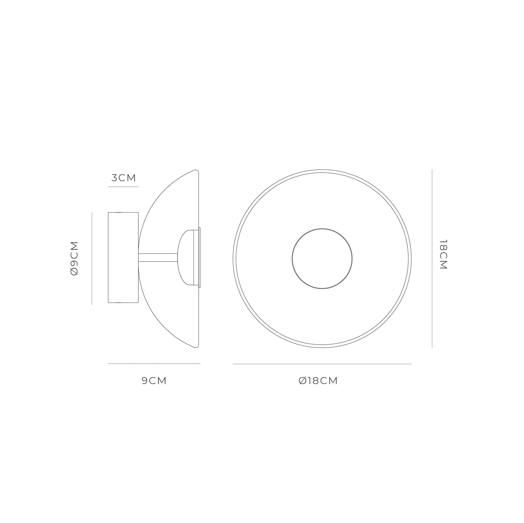 Dome Air Wall Light