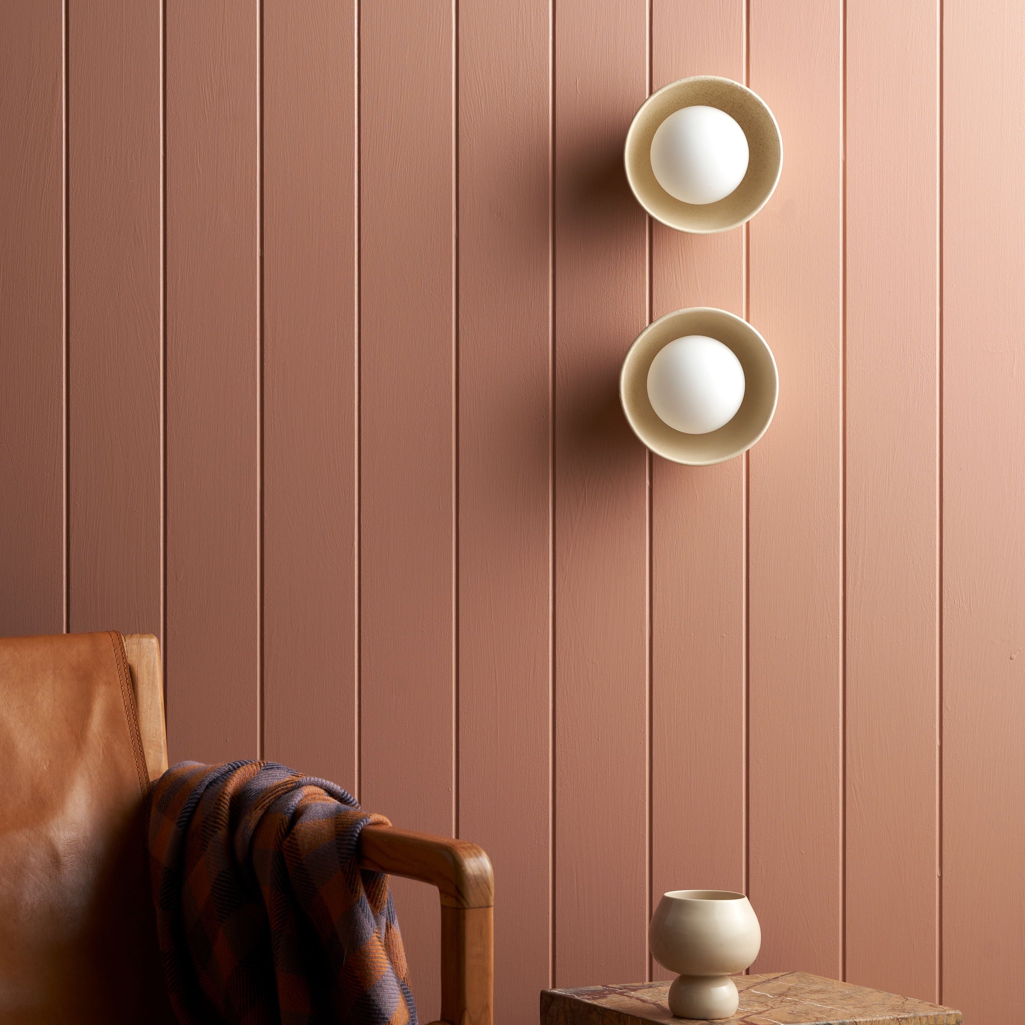 Ceramic Wall Bowl Sconce Light