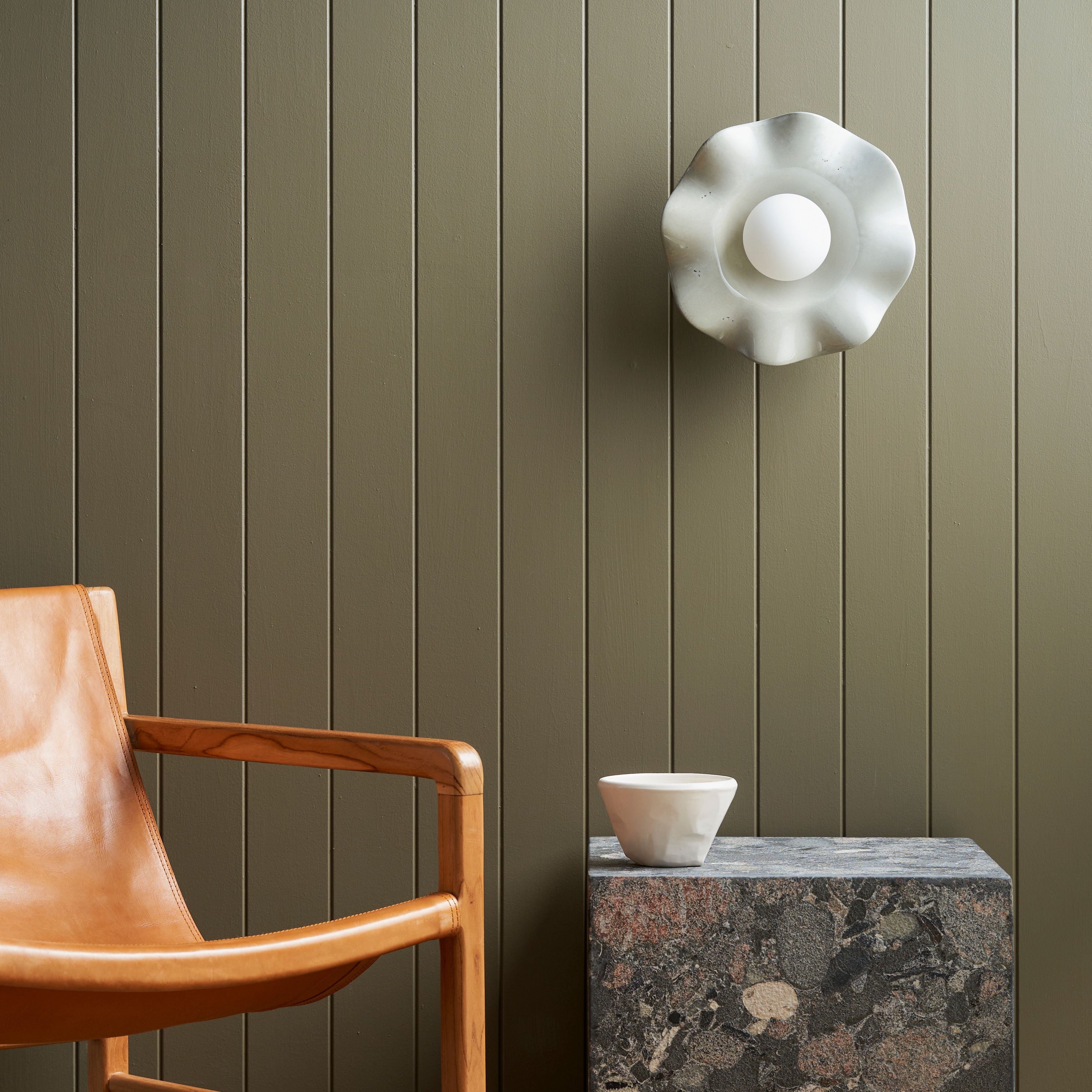 Ceramic Wall Pearl Sconce Light