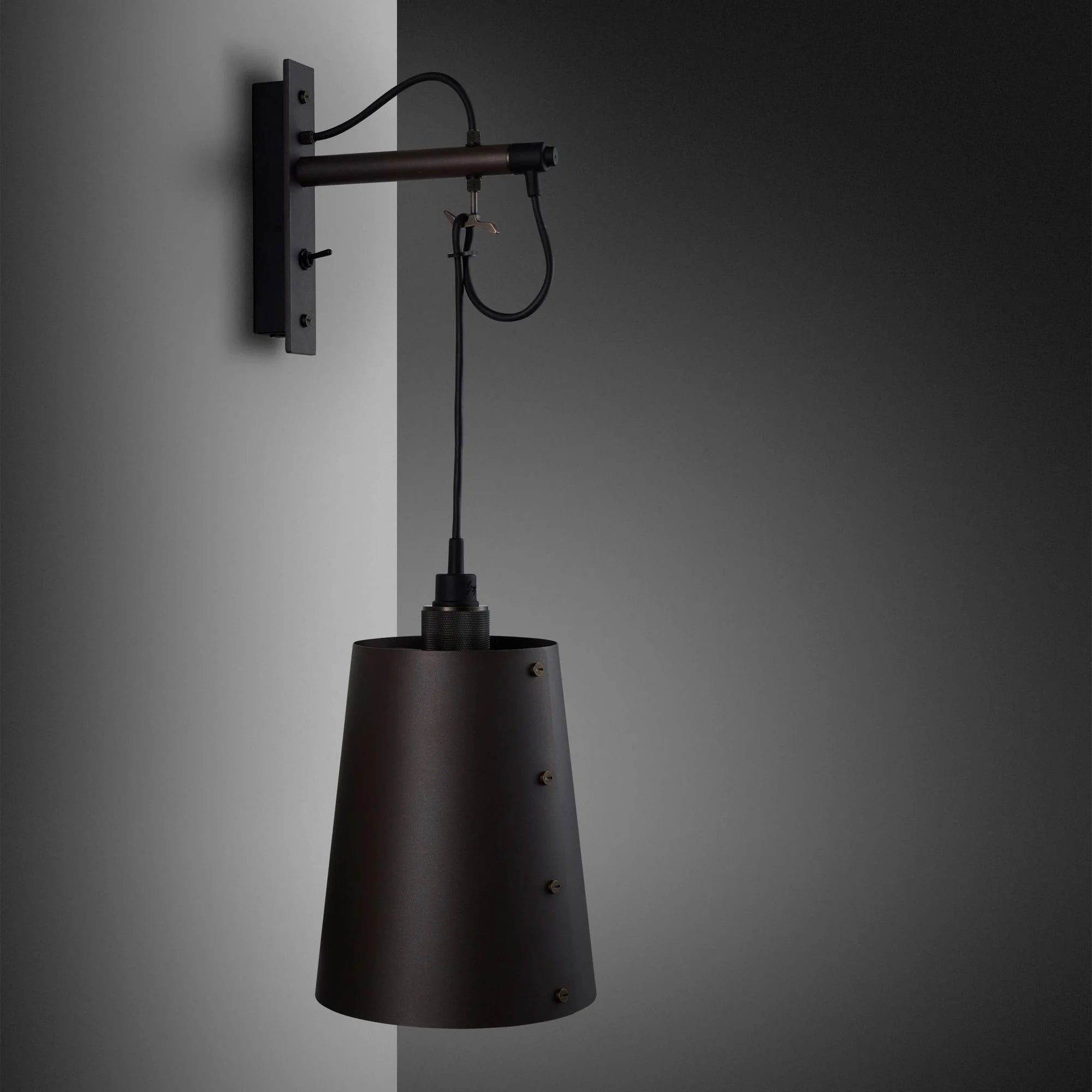 Hooked Wall Light with Shade