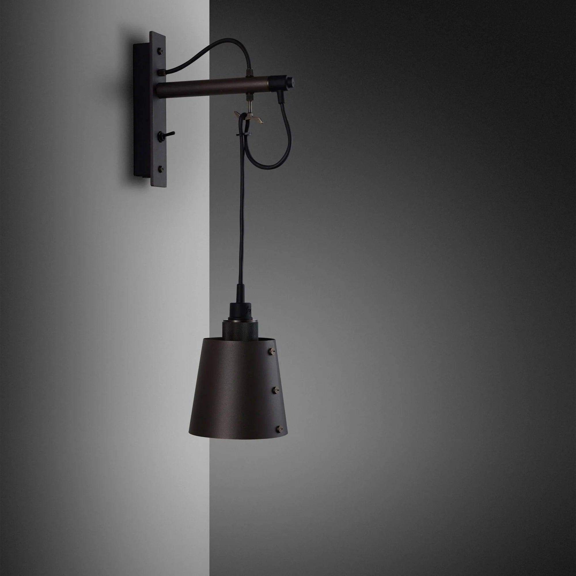 Hooked Wall Light with Shade