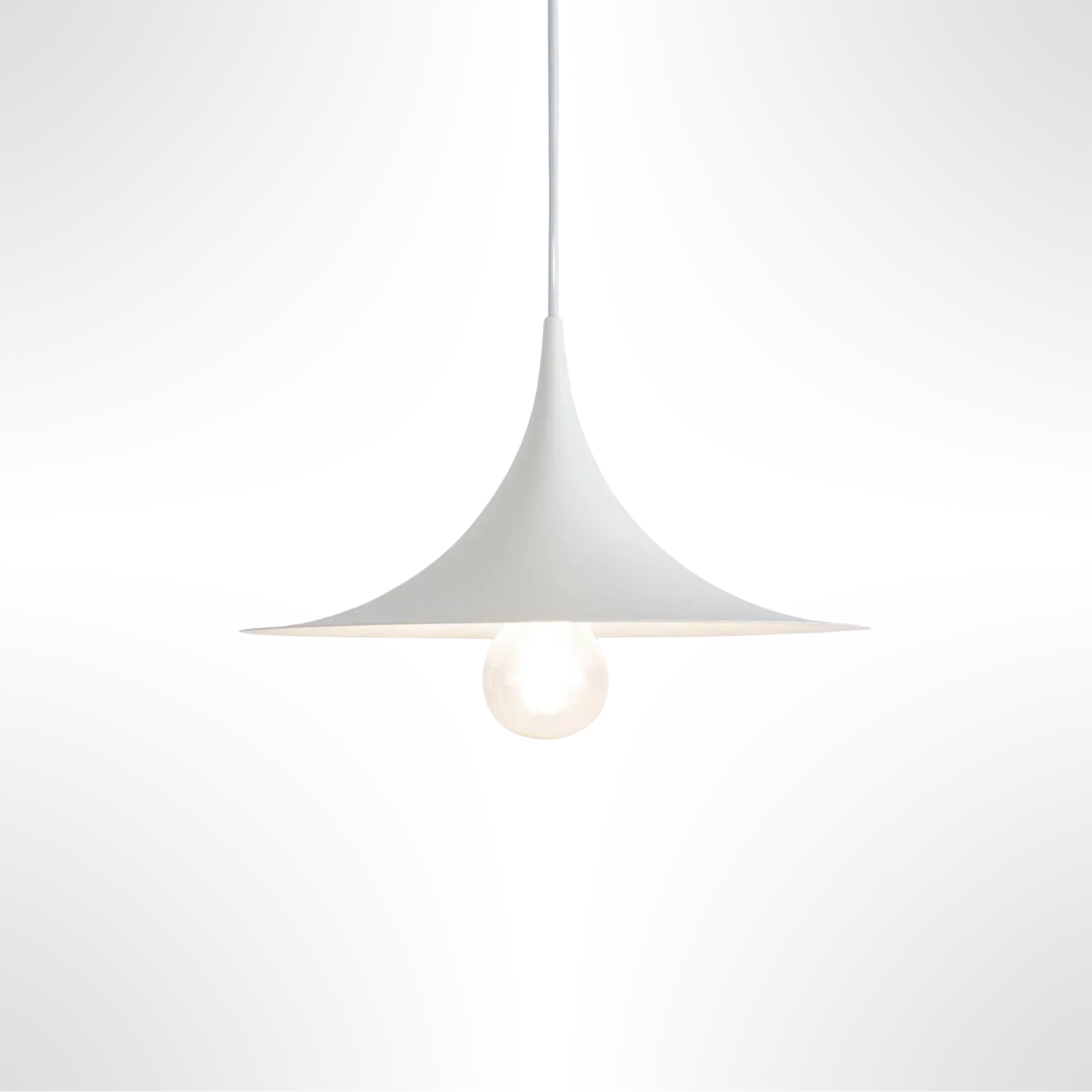 White Sophia pendant lamp on a white background