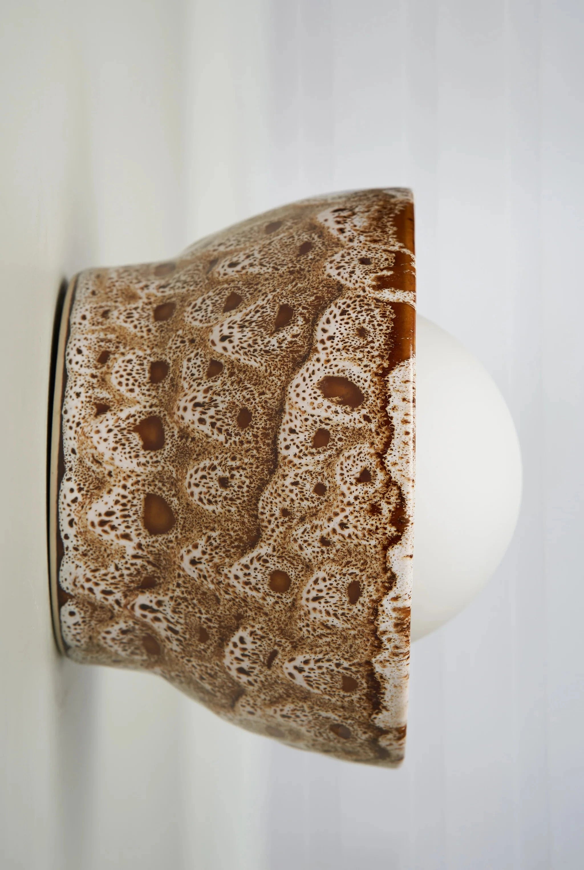 Ceramic Wall Bowl Sconce Light