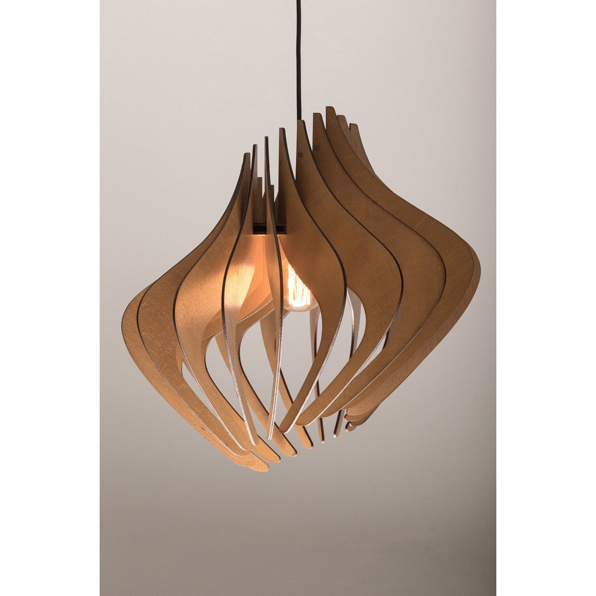 Wood pendant Light architectural lighting